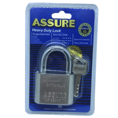 ASSURE 50MM Heavy Duty Padlock STANDARD SHACKLE